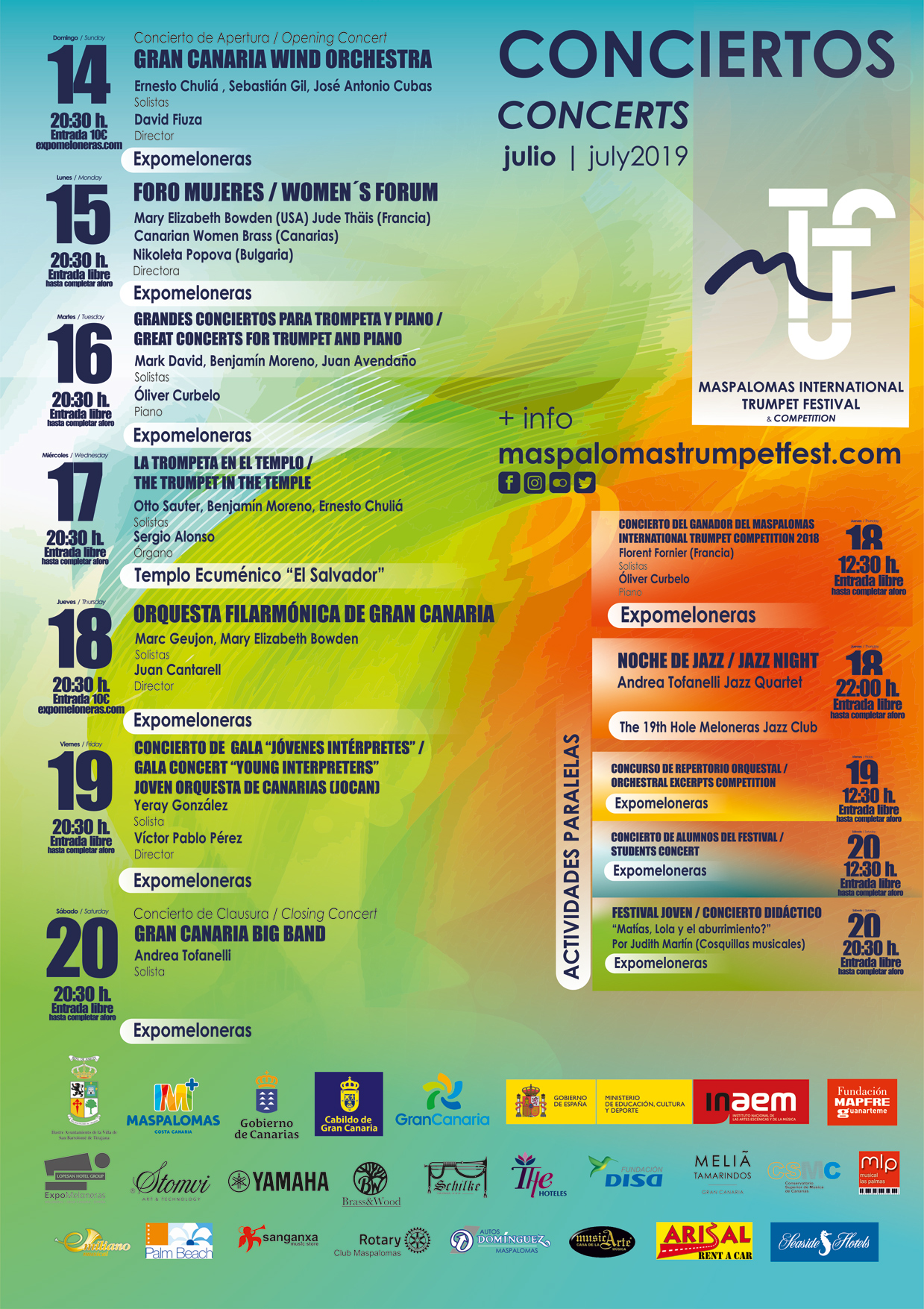 Conciertos en el Maspalomas International Trumpet Festival 2019